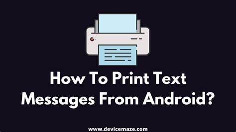 Can I Print a Text Message? Exploring the Boundaries of Digital and Physical Communication