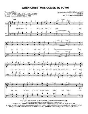 When Christmas Comes to Town Sheet Music: A Melodic Journey Through Festive Traditions